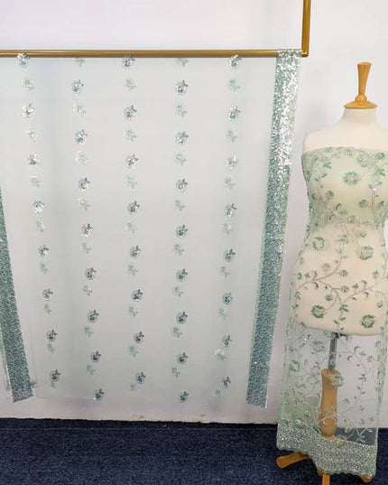 Net Cut Dana With Sitara Work 2PC Unstitched
