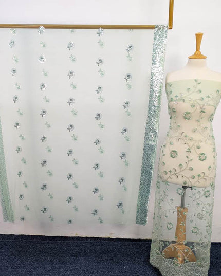 Net Cut Dana With Sitara Work 2PC Unstitched