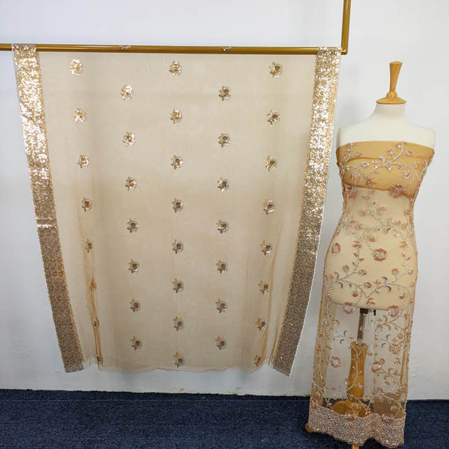 Net Dress 2PC – Cut Dana & Sitara Work | Apka Libas