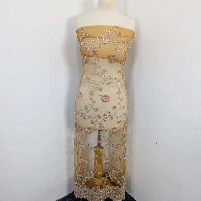 Net Cut Dana With Sitara Work 2PC Unstitched