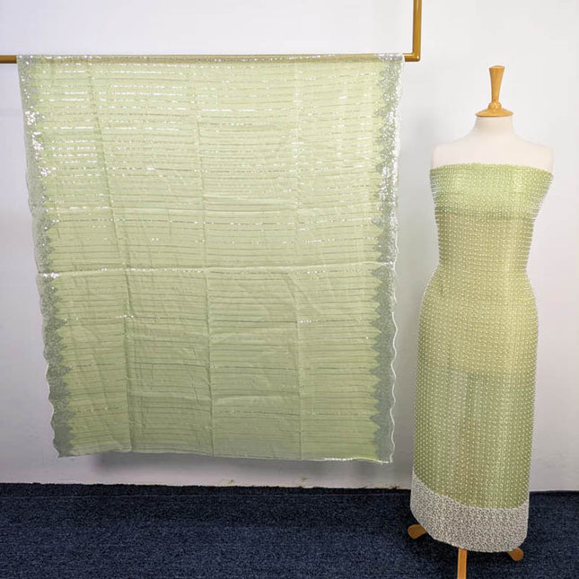 Fancy Silk Cut Dana Work 2PC Unstitched