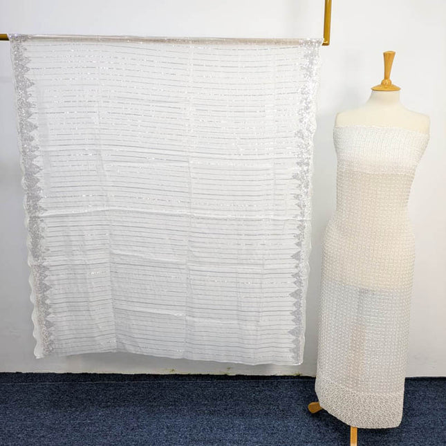 Fancy Silk Cut Dana Work 2PC Unstitched