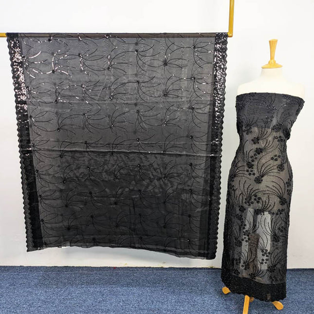 Fancy Silk Cut Dana Work 2PC Unstitched
