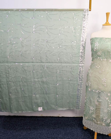 Fancy Silk Cut Dana Work 2PC Unstitched