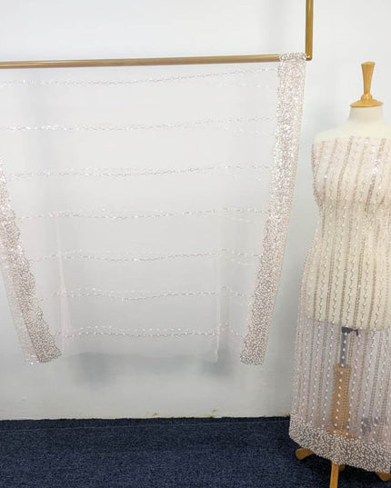 Fancy Net Cut Dana Work 2PC Unstitched
