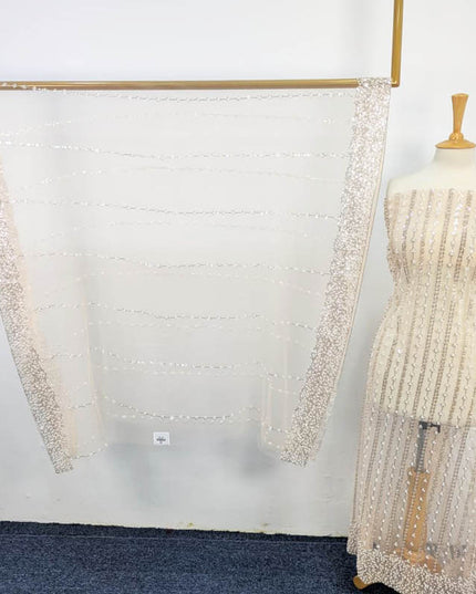 Fancy Net Cut Dana Work 2PC Unstitched