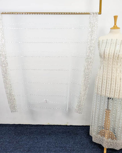 Fancy Net Cut Dana Work 2PC Unstitched