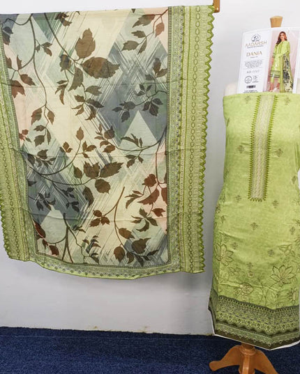 Exclusive Embroidered and Digital Printed Bana Dora 3PC Dania Vol-739