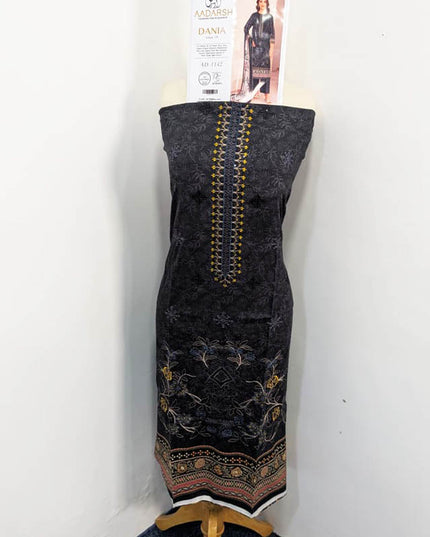 Exclusive Embroidered and Digital Printed Bana Dora 3PC Dania Vol-739