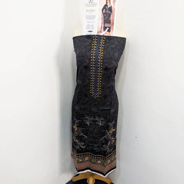 Exclusive Embroidered and Digital Printed Bana Dora 3PC Dania Vol-739