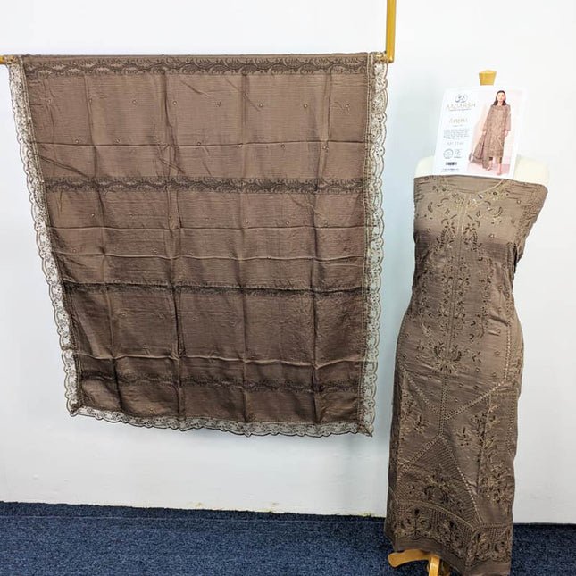 Exclusive Embroidered Bana Dora Viscose 3PC Unstitched - AADarsh Vol-740