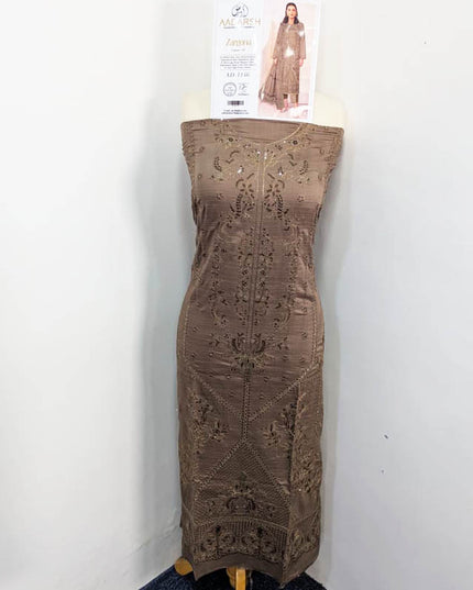 Exclusive Embroidered Bana Dora Viscose 3PC Unstitched - AADarsh Vol-740