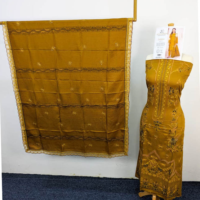 Exclusive Embroidered Bana Dora Viscose 3PC Unstitched - AADarsh Vol-740