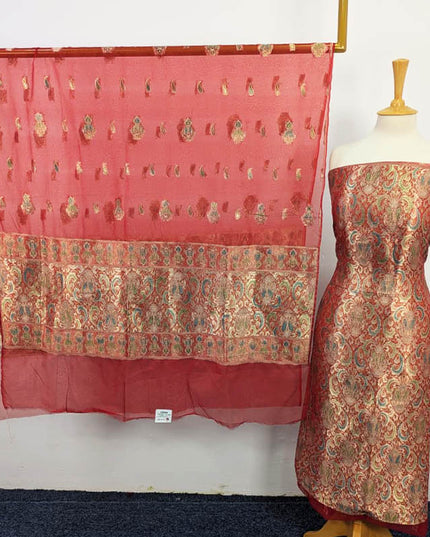 Banarasi Work Organza Dress 2PC – Apka Libas
