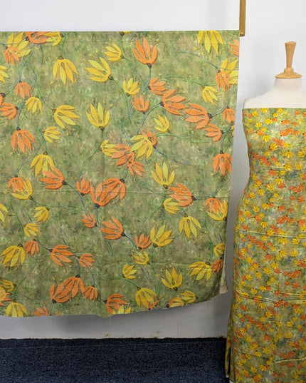 Digital Printed Marina  3PC Unstitched