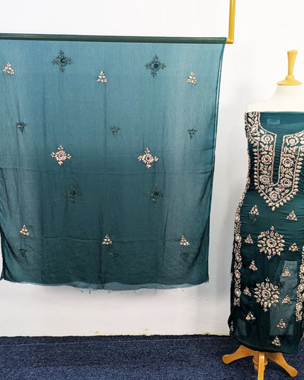 Handmade Gotta + Mirror Work Chiffon 2P Unstitched
