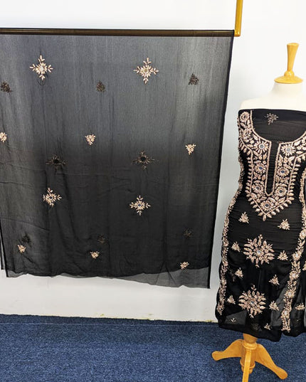 Handmade Gotta + Mirror Work Chiffon 2P Unstitched