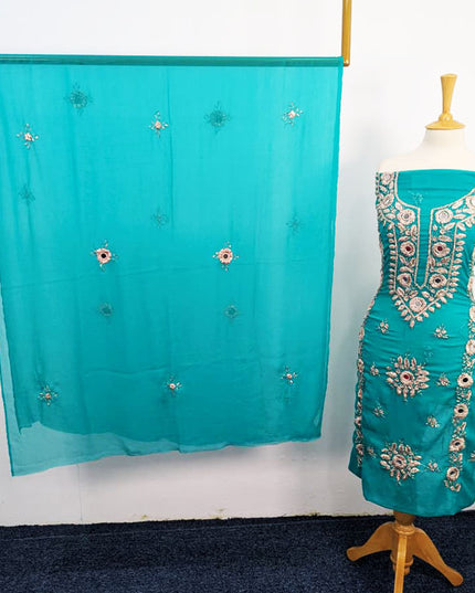Handmade Gotta + Mirror Work Chiffon 2P Unstitched