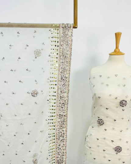 Organza With Handmade Gotta and Mukesh Work 2PC