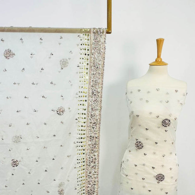 Organza With Handmade Gotta and Mukesh Work 2PC