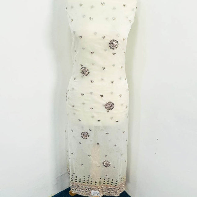 Organza With Handmade Gotta and Mukesh Work 2PC