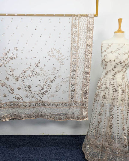 Bareeze Net Gotta Work With Maksi Dupatta 2PC