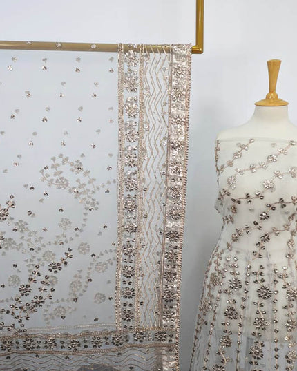 Bareeze Net Gotta Work With Maksi Dupatta 2PC