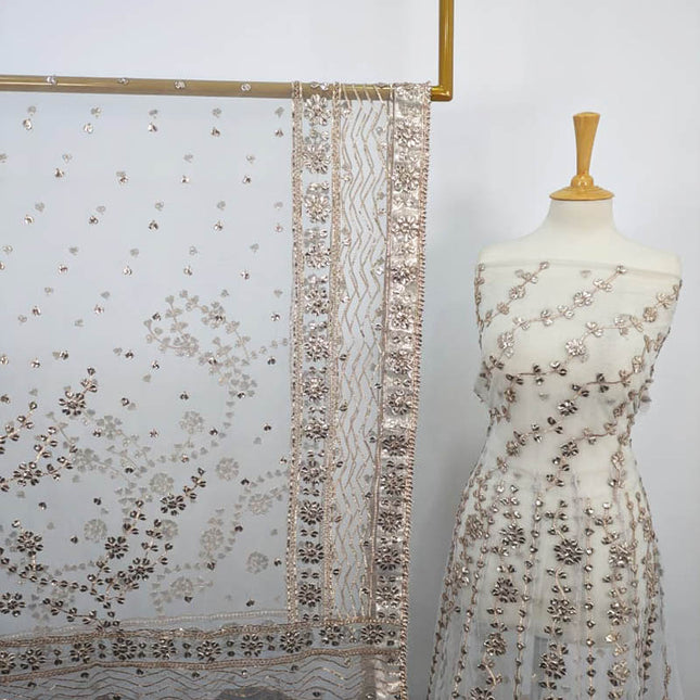 Bareeze Net Gotta Work With Maksi Dupatta 2PC