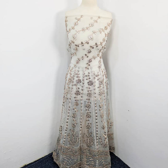 Bareeze Net Gotta Work With Maksi Dupatta 2PC