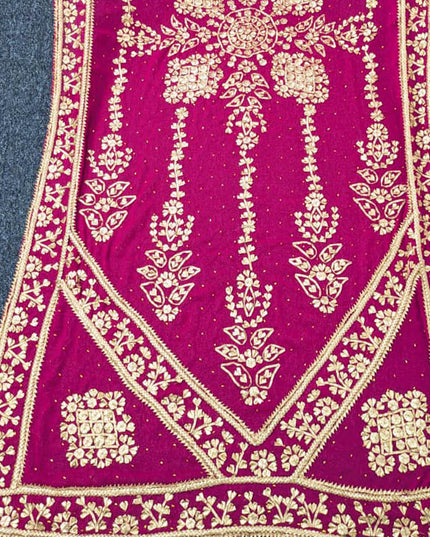 Chiffon With Gotta &  Mukesh Work  Dupatta