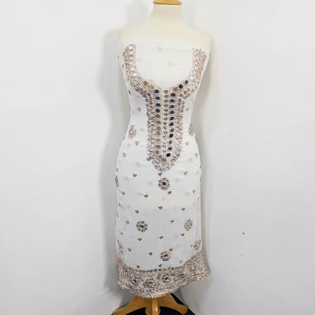 Handmade Gotta and Mirror Work Chiffon 2PC Unstitched