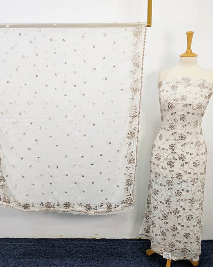 Handmade Gotta And Mukesh Work Chiffon