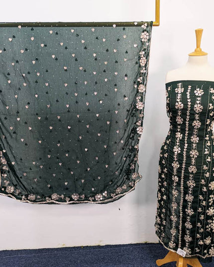 Handmade Gotta And Mukesh Work Chiffon