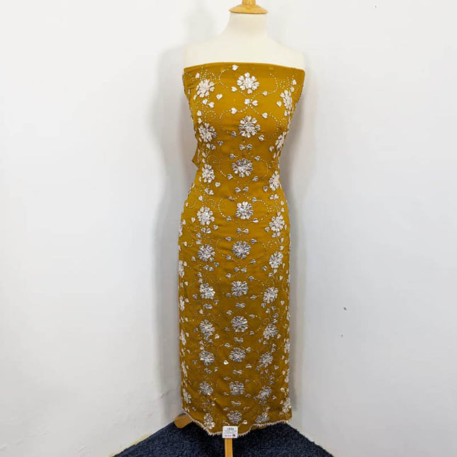 Handmade Gotta And Mukesh Work Chiffon