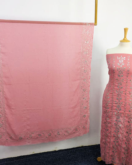 Fancy Chiffon With Mukesh Work 2PC Unstitched