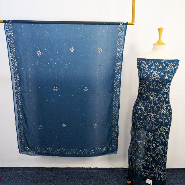 Fancy Chiffon With Mukesh Work 2PC Unstitched