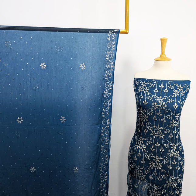 Fancy Chiffon With Mukesh Work 2PC Unstitched