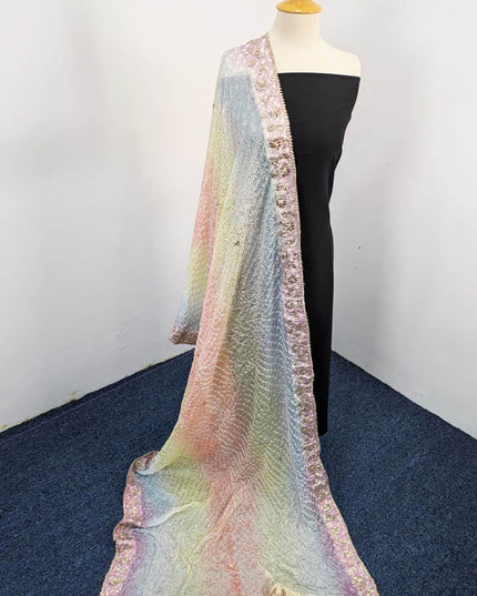 Fancy Chunnri Silk With Gotta Work Dupatta