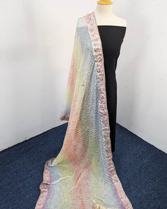 Fancy Chunnri Silk With Gotta Work Dupatta