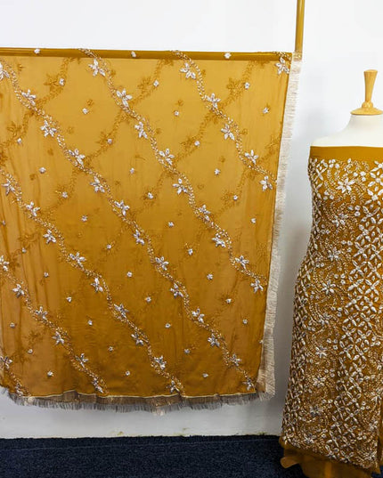 Handmade Full Jaal Gotta Work Chiffon 2PC Unstitched