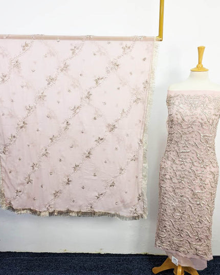 Handmade Full Jaal Gotta Work Chiffon 2PC Unstitched