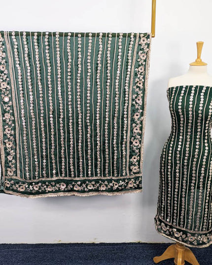 Fancy Chiffon With Handmade Gotta and Mirror Work 2PC