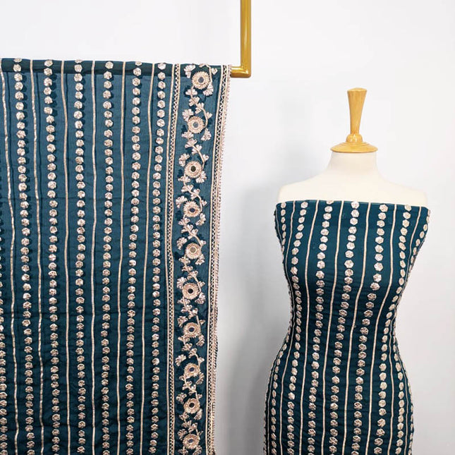 Fancy Chiffon With Handmade Gotta and Mirror Work 2PC