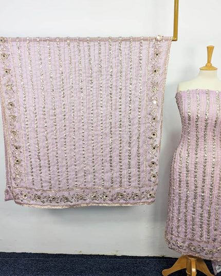 Fancy Chiffon With Handmade Gotta and Mirror Work 2PC