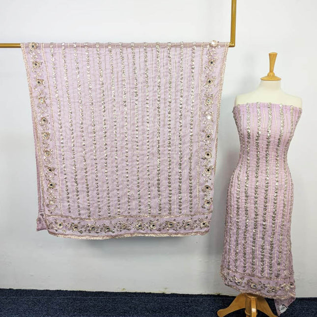 Fancy Chiffon With Handmade Gotta and Mirror Work 2PC