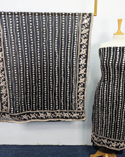 Fancy Chiffon With Handmade Gotta and Mirror Work 2PC