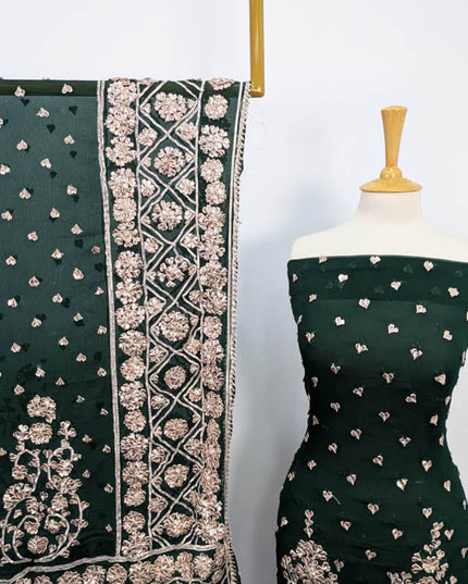 Fancy Chiffon With Handmade Gotta Work