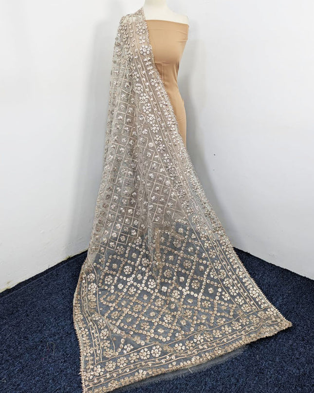 Handmade Full Jaal Gotta Work Organza Dupatta (Ready To Wear)