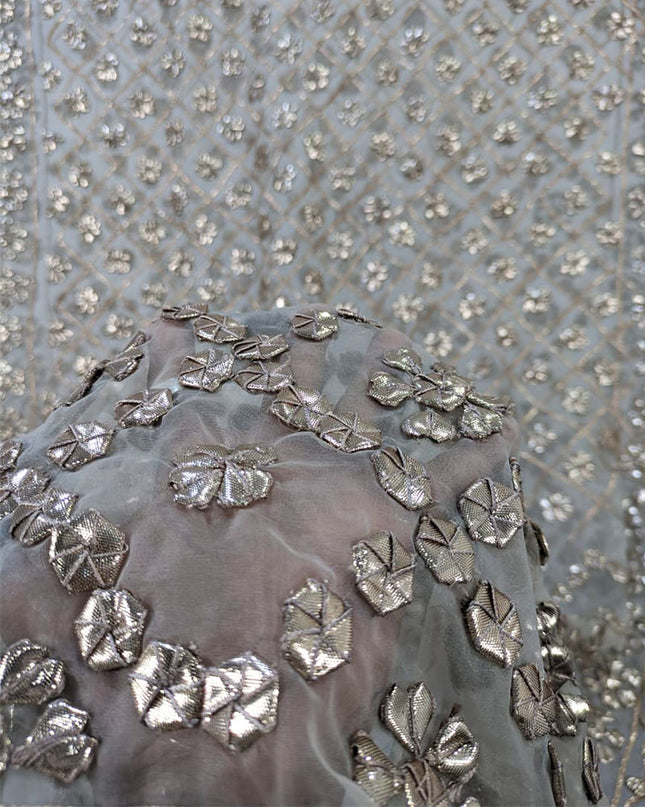 Handmade Full Jaal Gotta Work Organza Dupatta (Ready To Wear)