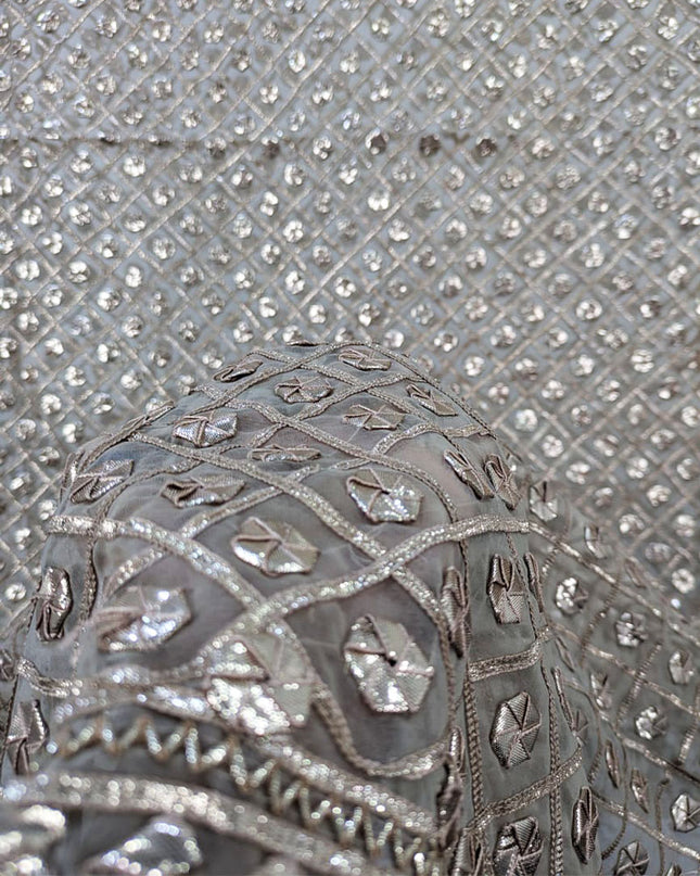 Organza with Handmade Full Jaal Gotta Work Dupatta